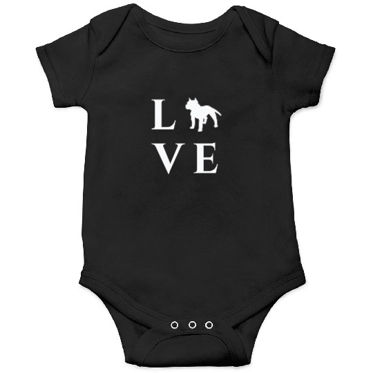 Pitbull Onesies - I Love My Pitbull Onesies, Pitbull