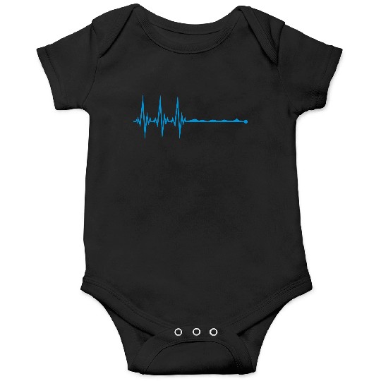 waves line frequency heartbeat pulse swim swimmer Onesies