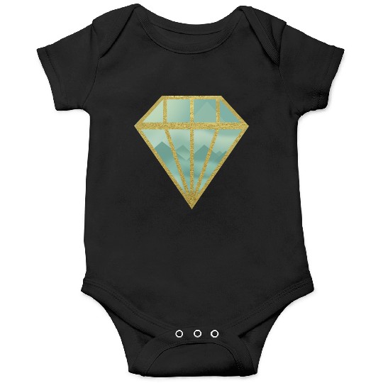 Golden Indie Diamond shape Mountain Onesies