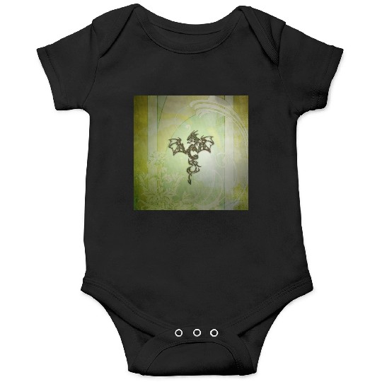 Awesome chinese dragon green colors Onesies