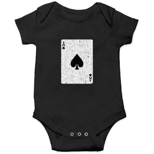 ace of spades playing card Onesies