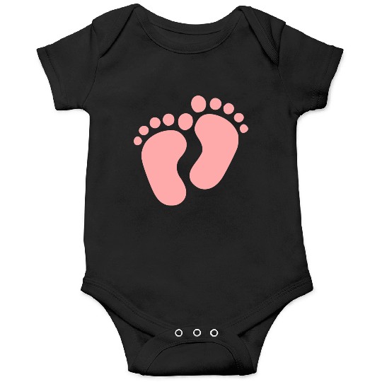 Baby Feet Pastel Pink Pregnancy Maternity Onesies