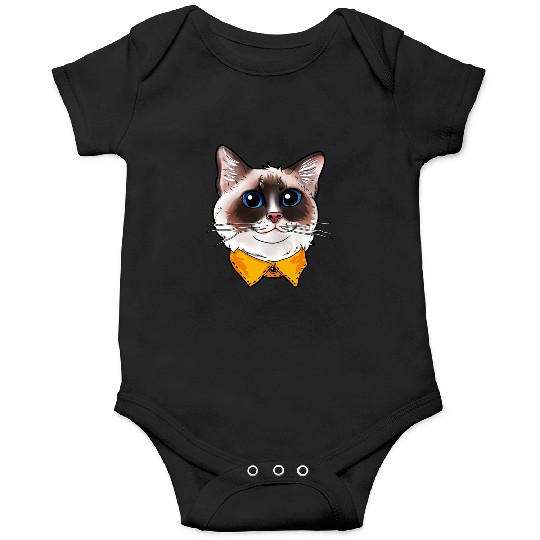 Ragdoll Cat Face Cats funny cute sweet Kitty gift Onesies