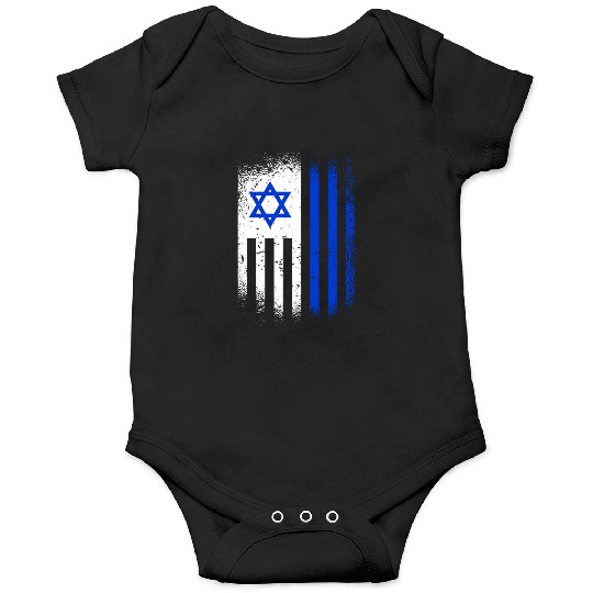 Israel Flags Design / Jerusalem Haifa Tel-Aviv Onesies
