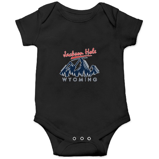 Jackson Hole Wyoming Onesies Vintage City Retro Tshi