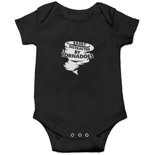 Distracted by Tornadoes Tornado Weather Chaser Onesies