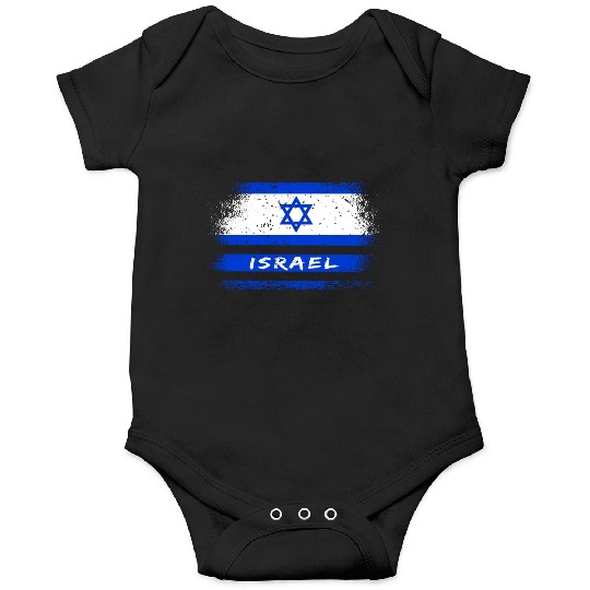 Israel Vintage Flag / Gift Jerusalem Onesies