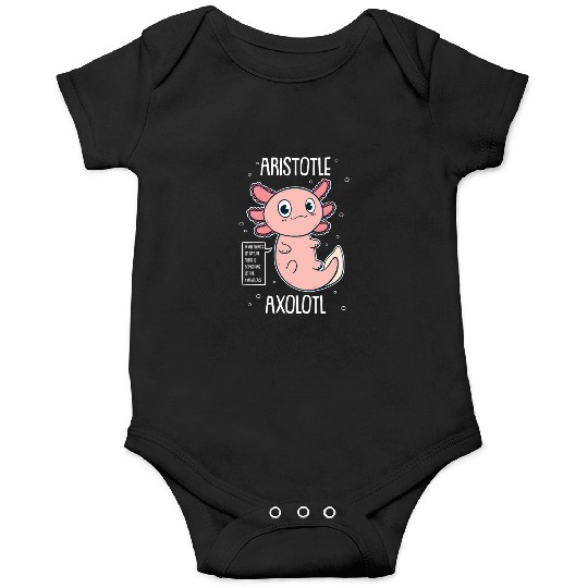 Philosophy Axolotl With Aristotle Quote Onesies