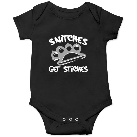 Cool Thug Life Onesies For Gangster "Snitches Get