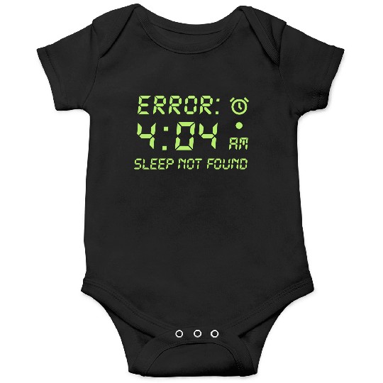 Error 404, sleep not found funny programmer gamer Onesies