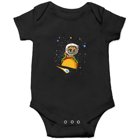 Taco Cat In Space Onesies Dancing Cat Taco