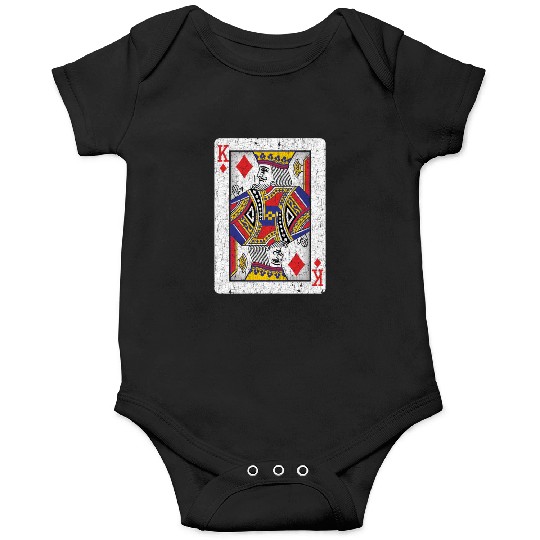 king of diamonds playing card Onesies