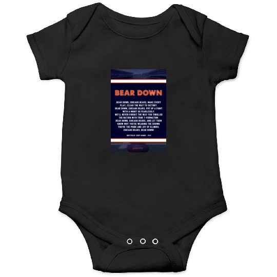 Bear Down Lyrics Poster Onesies