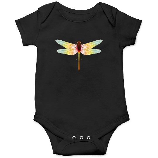 fascinating iridescent drawing of a dragonfly Onesies