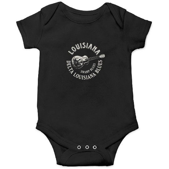 Louisiana Delta Blues Swamp Blues Guitar Onesies