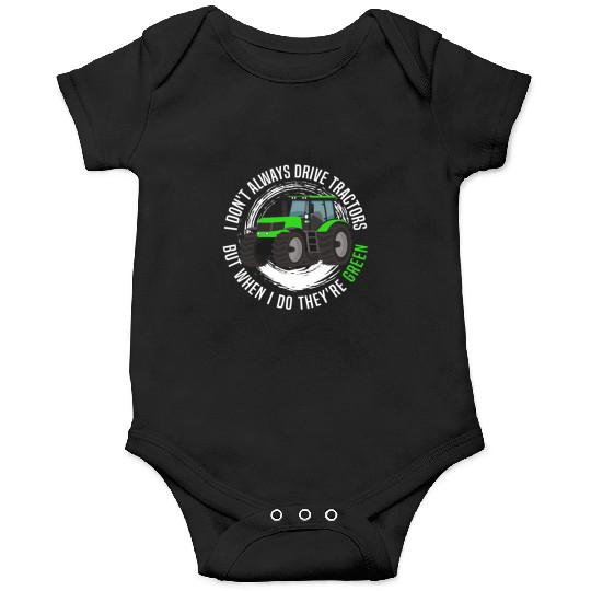 Green Tractor Onesies