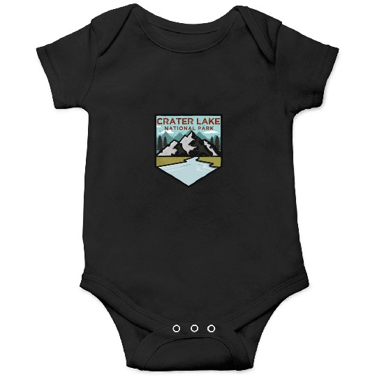Retro Vintage Crater Lake National Park Gift Onesies