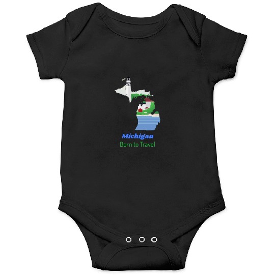 Michigan Edition by Born to Travel Onesies