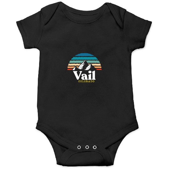 Vail Colorado Usa Ski Resort 1980S Retro Gift Onesies