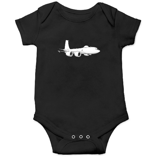 E-6 Mercury TACAMO Military Jet Aircraft Cartoon Onesies
