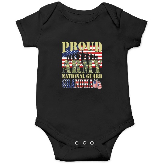 Proud Army National Guard Grandma Onesies