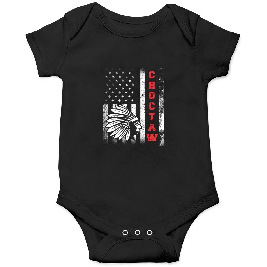 Choctaw Flag US USA Native American Indian Gift Onesies