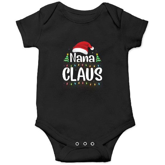 Funny Santa Nana Claus Christmas Family Matching Onesies