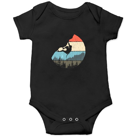 Vintage Style Rock Climbing Retro Bouldering Onesies