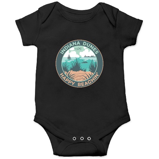 Happy Beaching Indiana Dunes Onesies