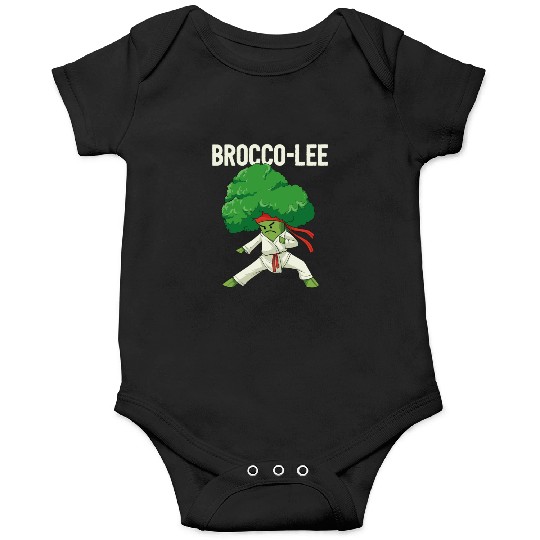 Brocco Lee Broccoli Karate Vegan Vegetarian MMA Onesies