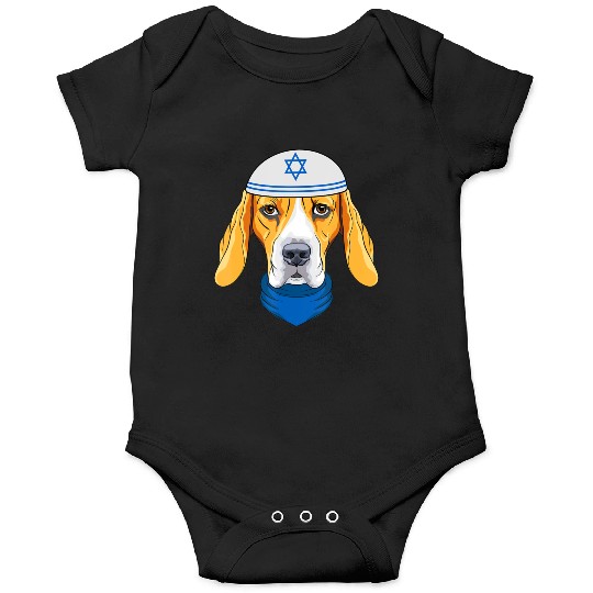 Cute Beagle Hanukkah Funny Dog Lover Jewish Gift Onesies