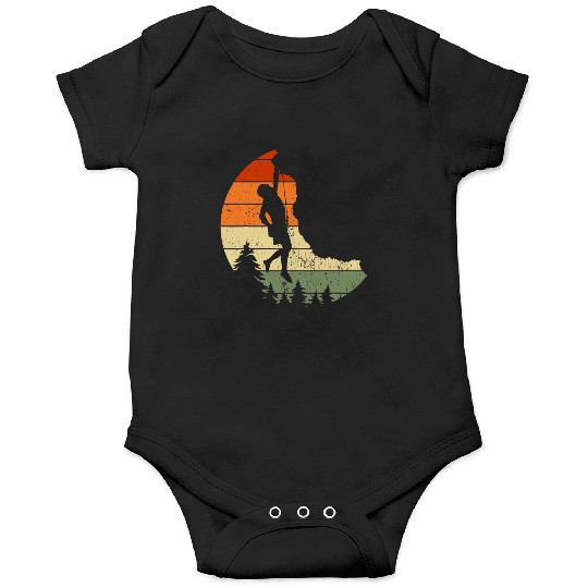 Retro Rock Climbing Vintage Climber Onesies