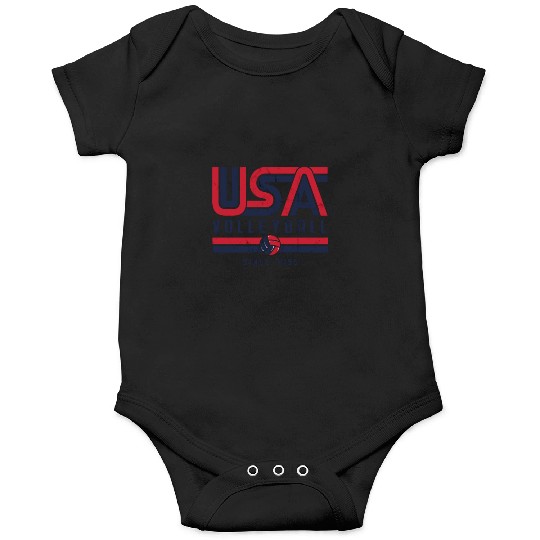 Usa Vintage Volleyball Since 1895 Graphic Design D Onesies