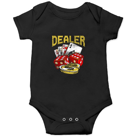 Casino Gambling Dealer Texas Holdem Poker Onesies