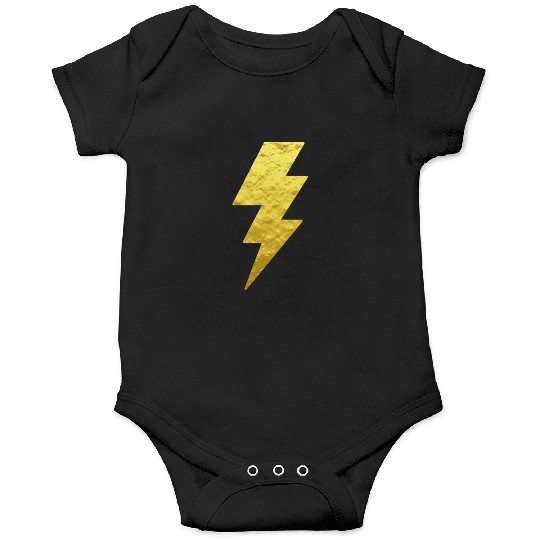 Lightning Bolt Onesies Gold Printed Top