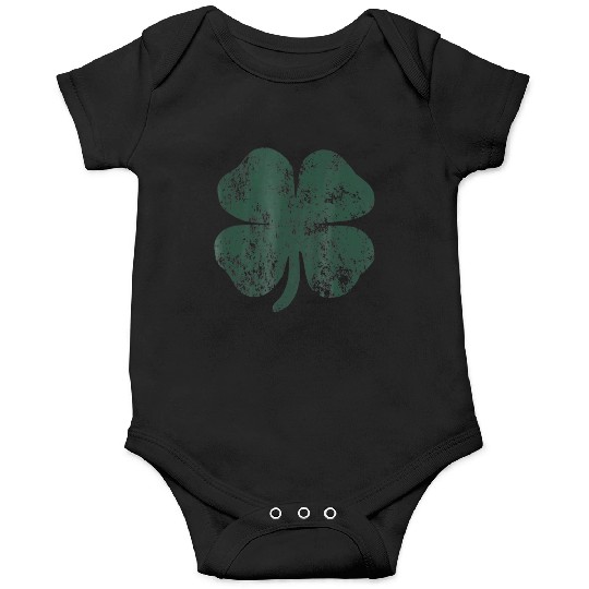 Distressed Shamrock Onesies St Patricks Day Green