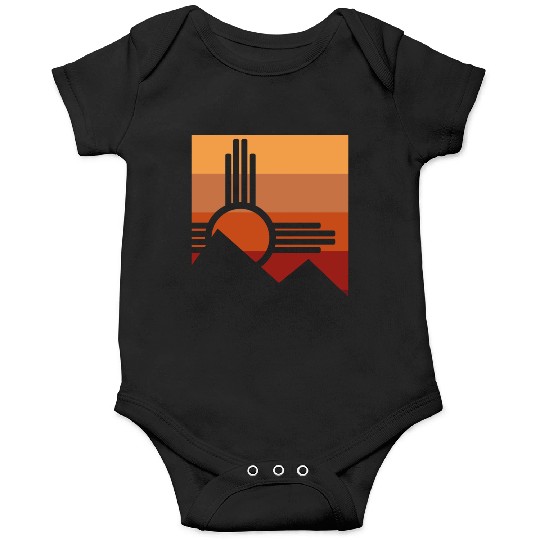 Zia Sun New Mexico Zia Mountains Onesies