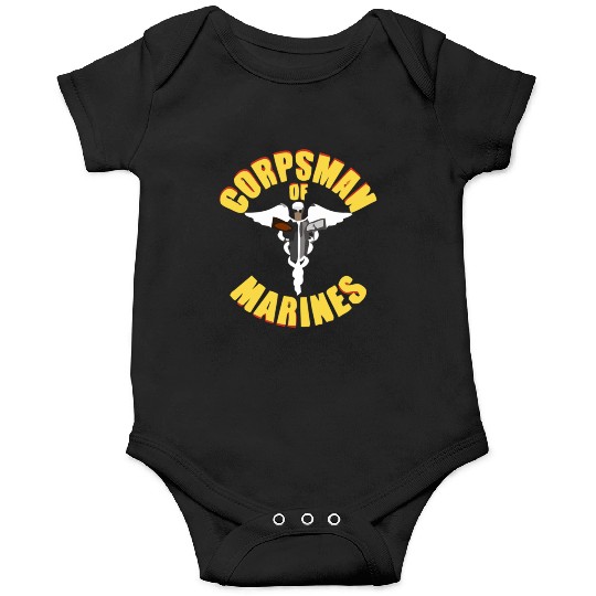 Us Navy Corpsman 8404 Fmf Veteran Front & Back Des Onesies