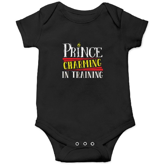 Prince Charming In Training Crown King Queen Onesies