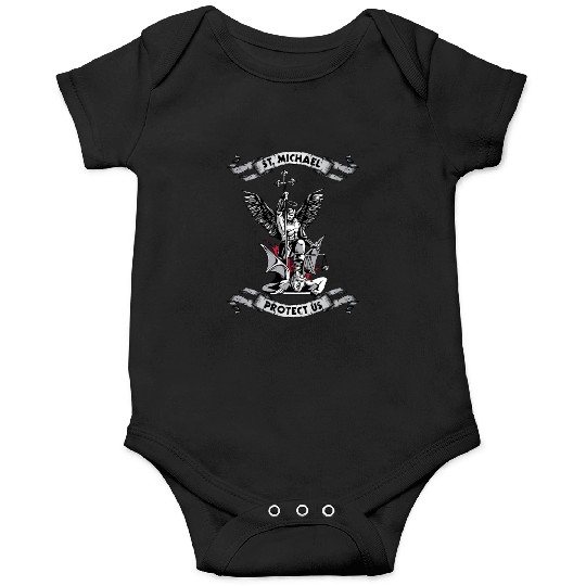 Archangel Saint Michael Protect Us Defend Us Onesies