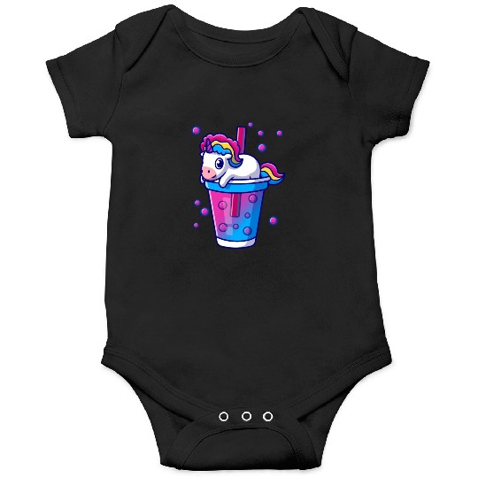 Boba Tea Bubble Tea Cute Kawaii Unicorn Bisexual Onesies