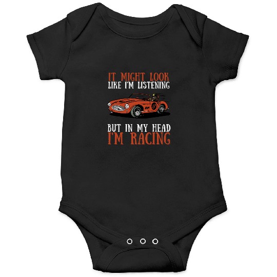 Racing Race Car Driver And Muscle Car Onesies