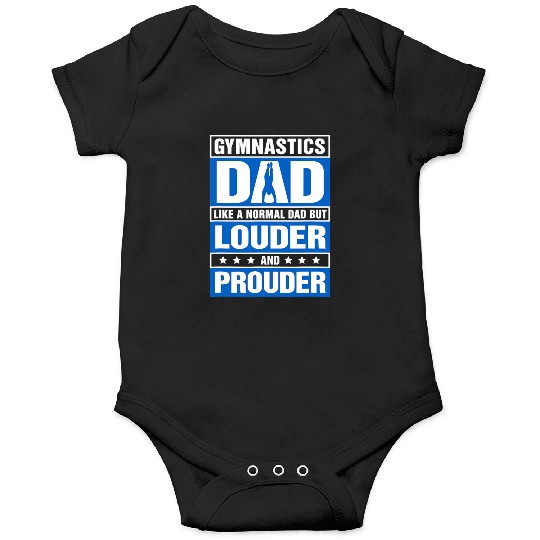 Mens Gymnastics Dad Louder And Prouder Sport Daddy Onesies