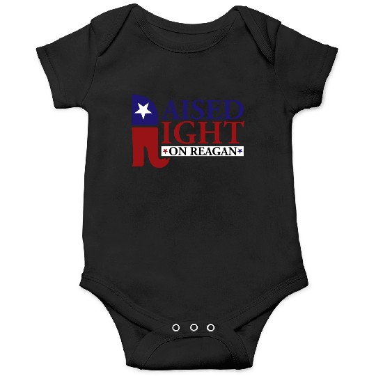Raised Right On Reagan 80'S Nostalgia Onesies