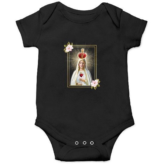 Immaculate Heart of Our Lady of Fatima Virgen Mary Onesies