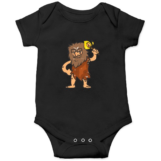 Caveman with Torch Onesies