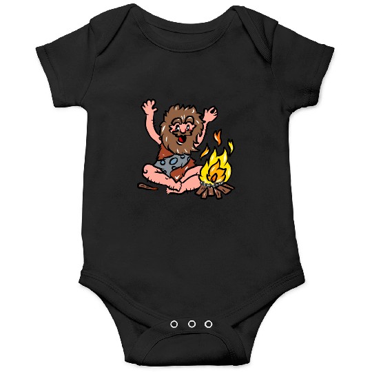 Caveman with Fire Onesies