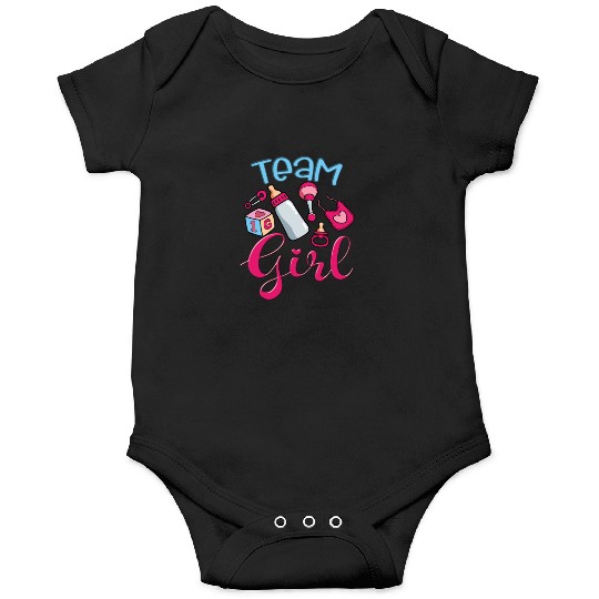 Cute Team Girl, Gender Reveal, It's A Baby Girl Onesies