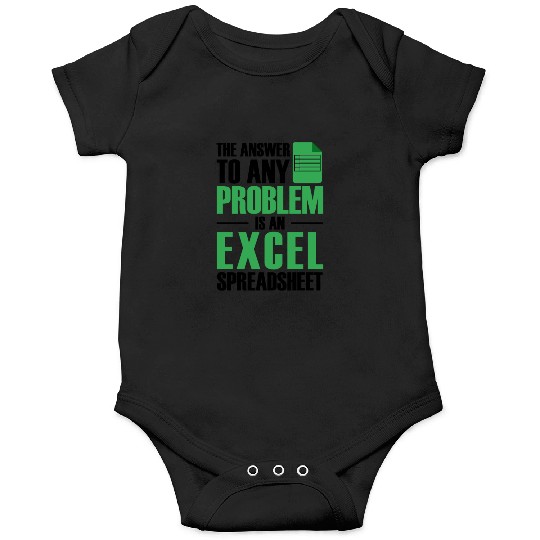 Answer To Any Problem Excel Spreadsheet Accountant Onesies