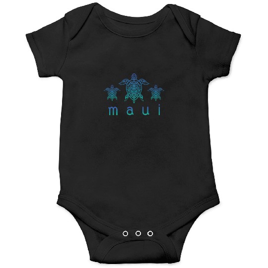 Maui Turtle Hawaii Maui Honolulu Aloha Hula Gift Onesies